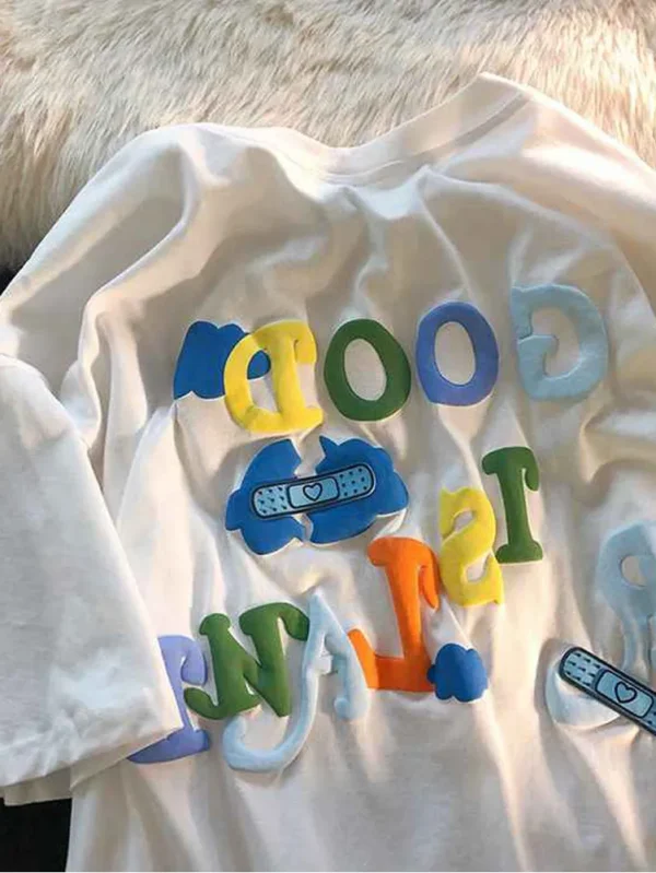 Colorful Oversized T-Shirts with Foam
