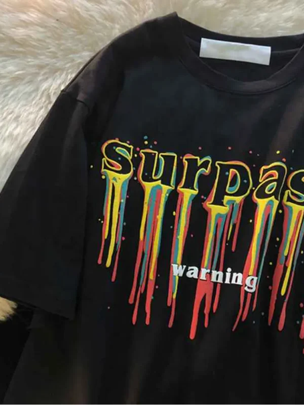 Colorful Oversized T-Shirts with Foam