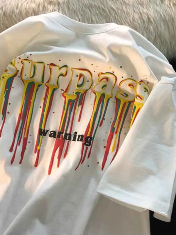 Colorful Oversized T-Shirts with Foam