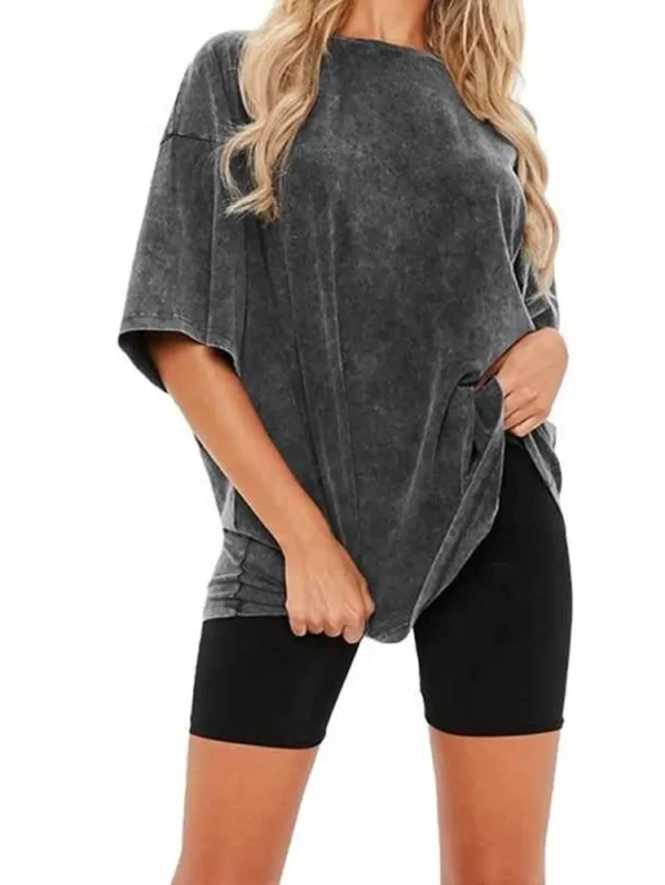 Comfortable Women's Acid Wash T-Shirt