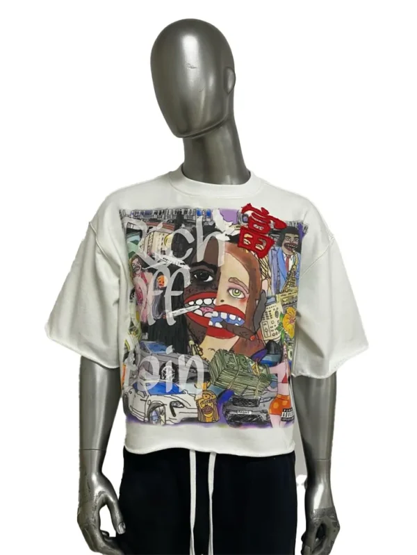 Stylish Cropped Boxy Fit Streetwear Tee
