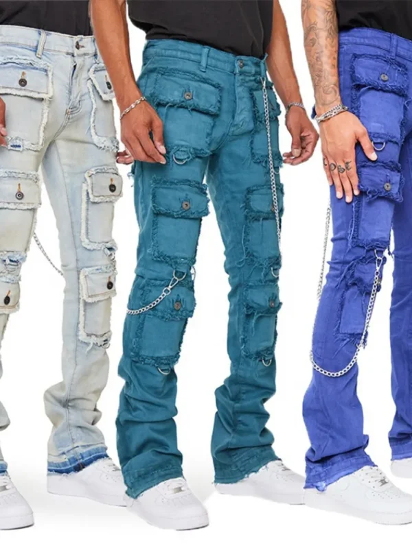 Stylish Custom Stacked Jeans for Men