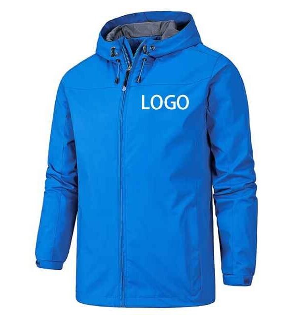 Custom Men's Polyester Reflective Windbreaker Jacket - Image 2