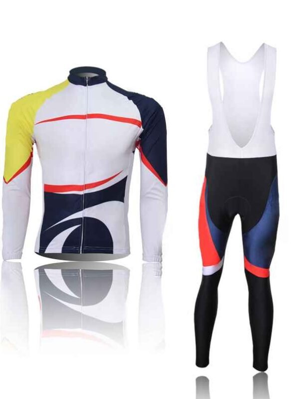 Manufacturer Custom OEM Professional Long Sleeves Bike Team Clothes Cycling Jerseys Sets and Long Bib Pants Cycling Clothing