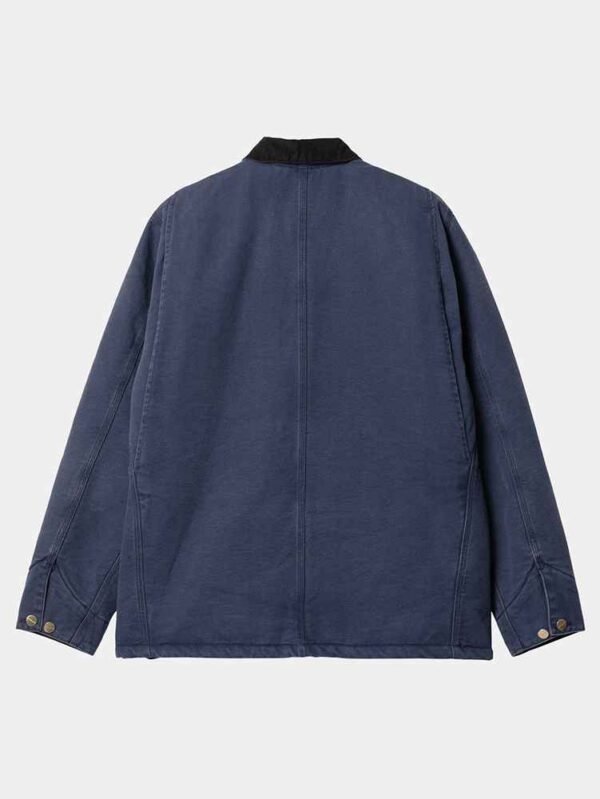 Man Cotton Canvas Overalls Custom Denim Jacket Workwear Collar Collarless Twill Men Canvas Jacket - Image 3