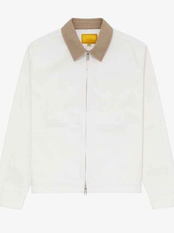 Man Cotton Canvas Overalls Custom Denim Jacket Workwear Collar Collarless Twill Men Canvas Jacket - Image 5