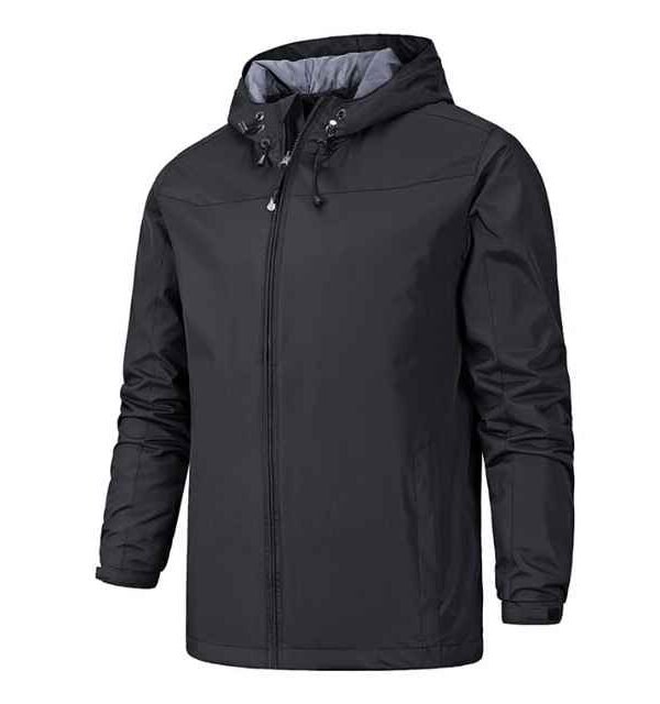 Custom Men's Polyester Reflective Windbreaker Jacket - Image 3