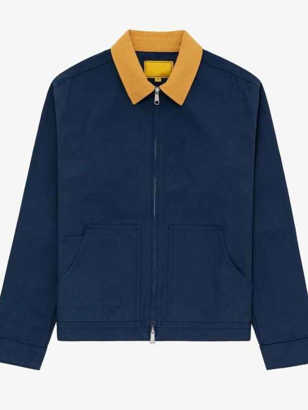 Man Cotton Canvas Overalls Custom Denim Jacket Workwear Collar Collarless Twill Men Canvas Jacket