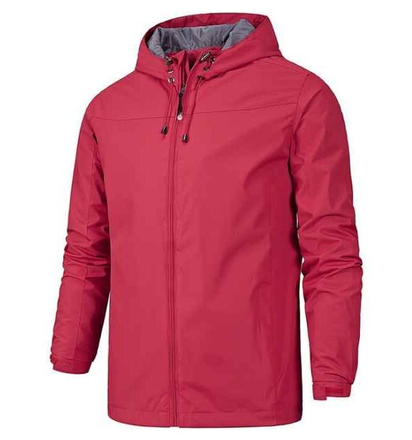 Custom Men's Polyester Reflective Windbreaker Jacket - Image 5
