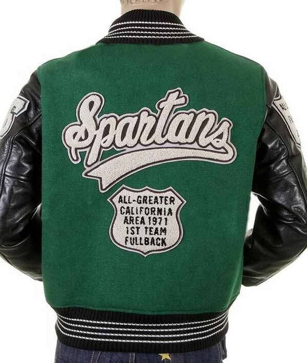 Custom leather sleeve towel embroidered bomber varsity jacket for men - Image 6