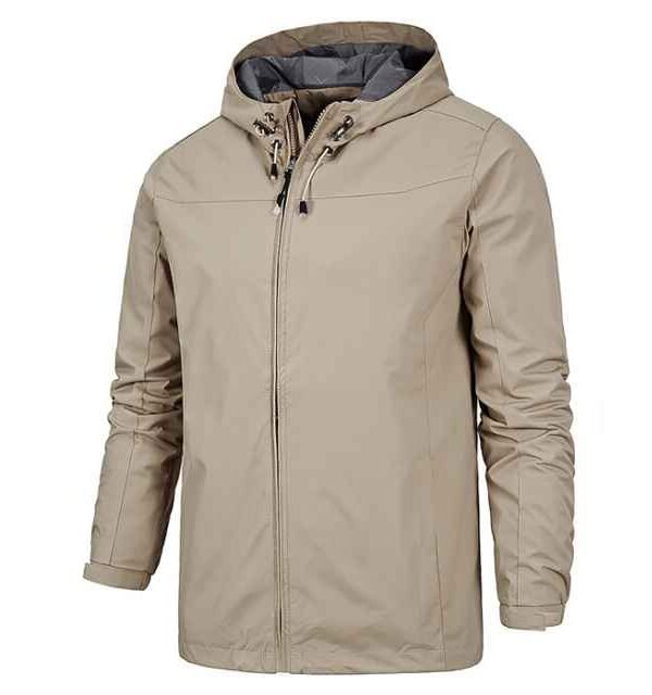 Custom Men's Polyester Reflective Windbreaker Jacket - Image 6
