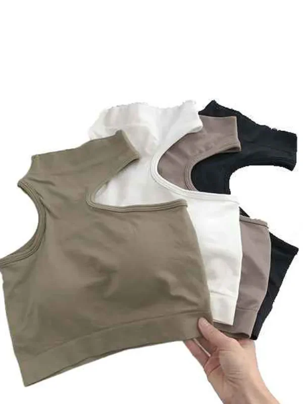 Custom Knit Sleeveless Crop Tank Top
