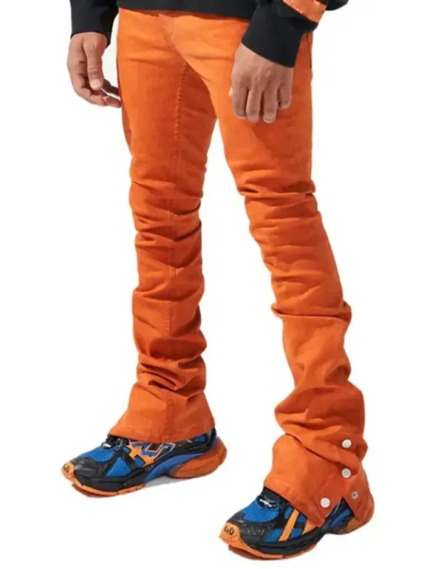 Fashion Slim Fit Stacked Streetwear Jeans