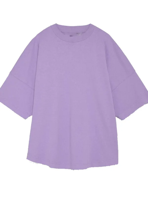 Fashionable Black Cotton Oversized Women's T-shirt