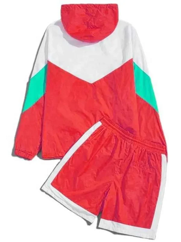 Stylish Men's Two-Piece Windbreaker Set