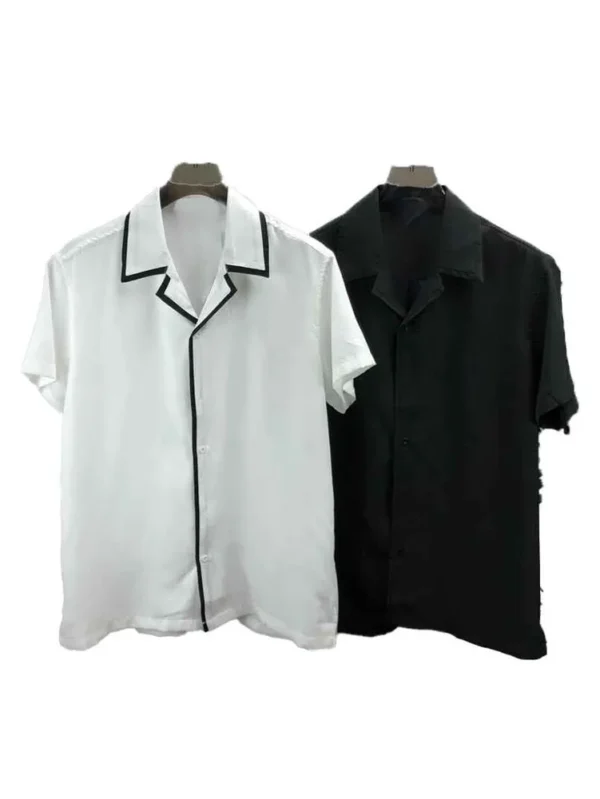 Summer 3D Print Lapel Quick-Dry Shirt