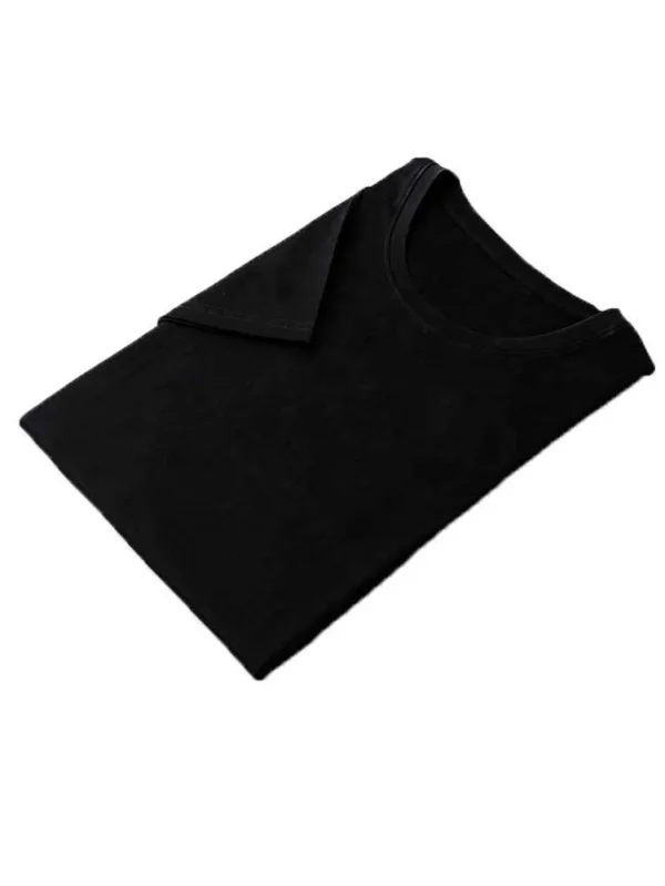White Printed Plain Summer T-Shirt