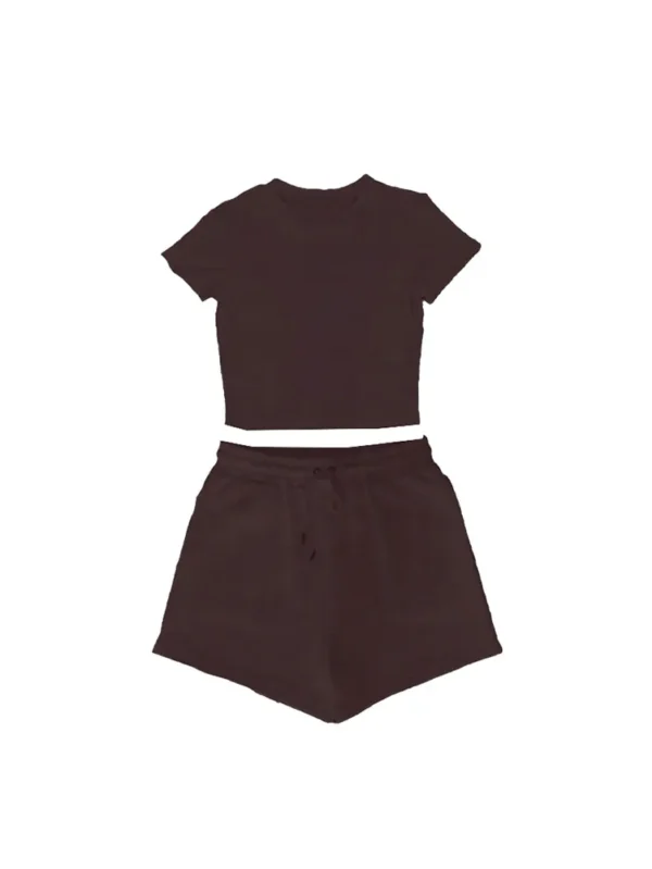 Women’s Blank Short Tracksuits Set