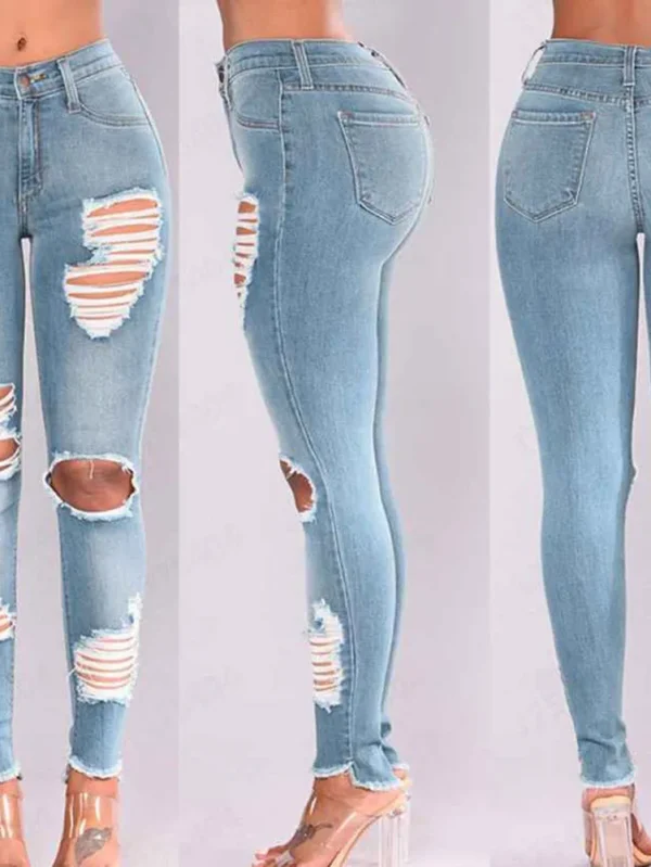 Women’s Breathable High Quality Blue Jeans