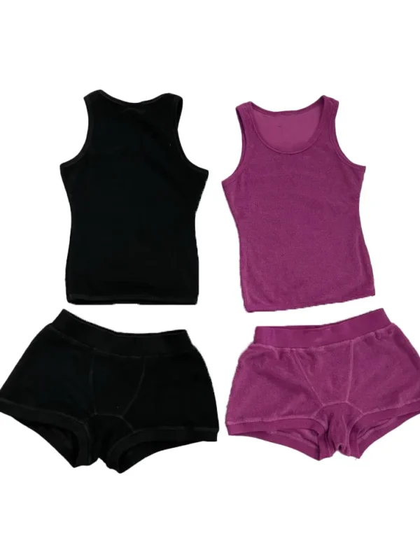 Comfortable Spaghetti Strap Tank Top and Shorts