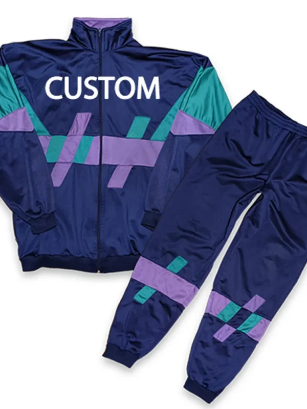 Custom 100% Polyester Breathable Quick-Drying Tracksuit