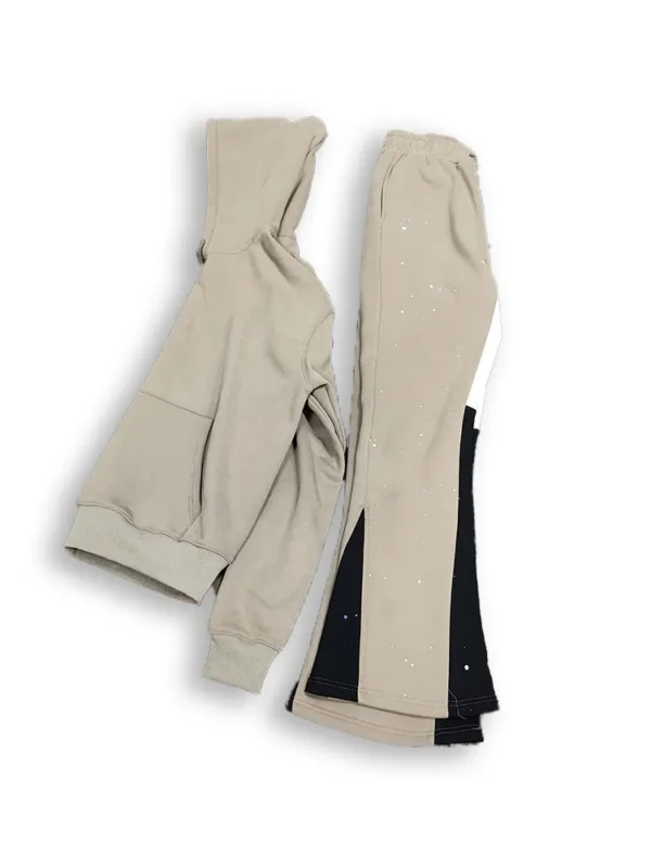 Custom Chenille Embroidery Cotton Hoodies Set