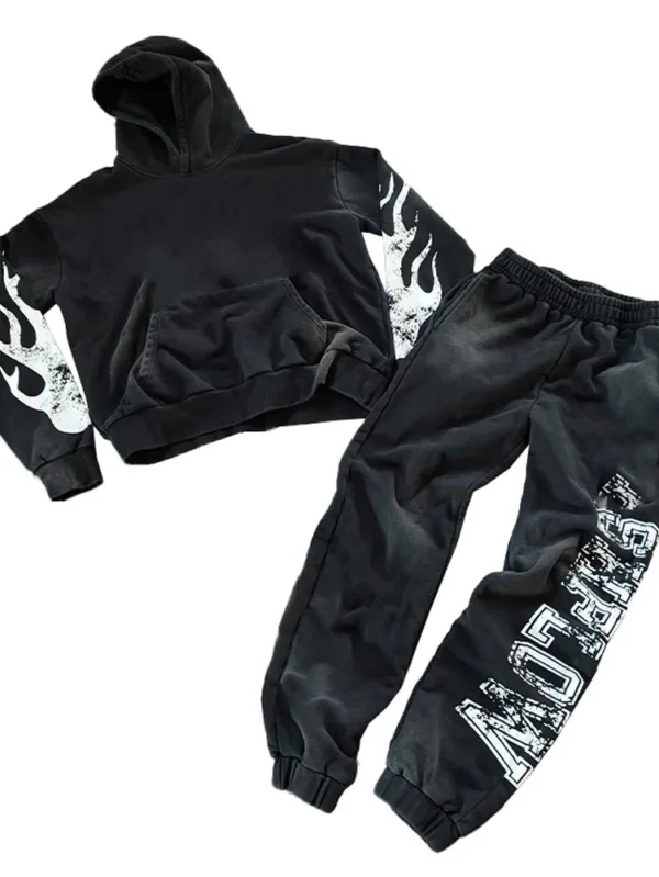 Custom Logo Heavyweight Acid Wash Set