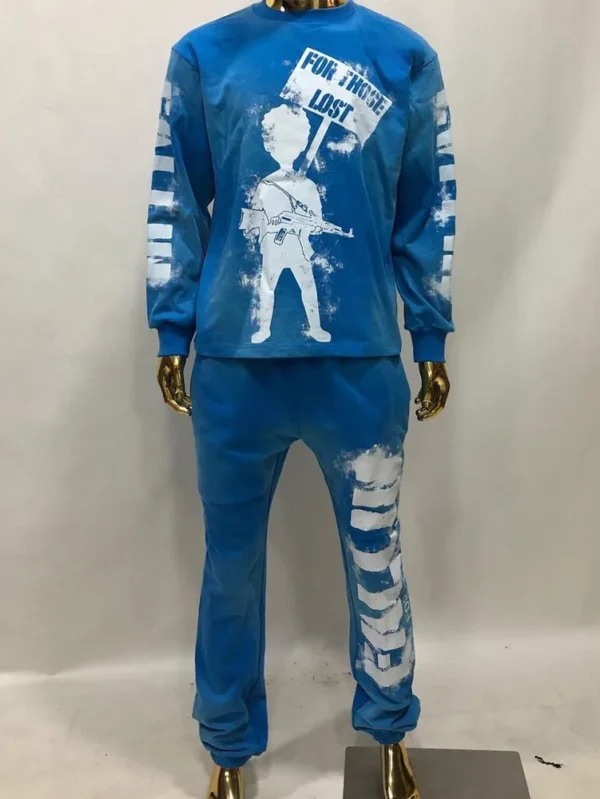 Custom Logo Men's Two-Piece Tracksuit