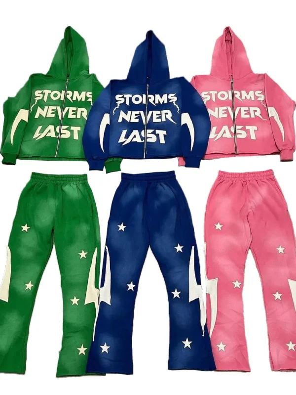 Custom Logo Unisex Tracksuit Jogging Set