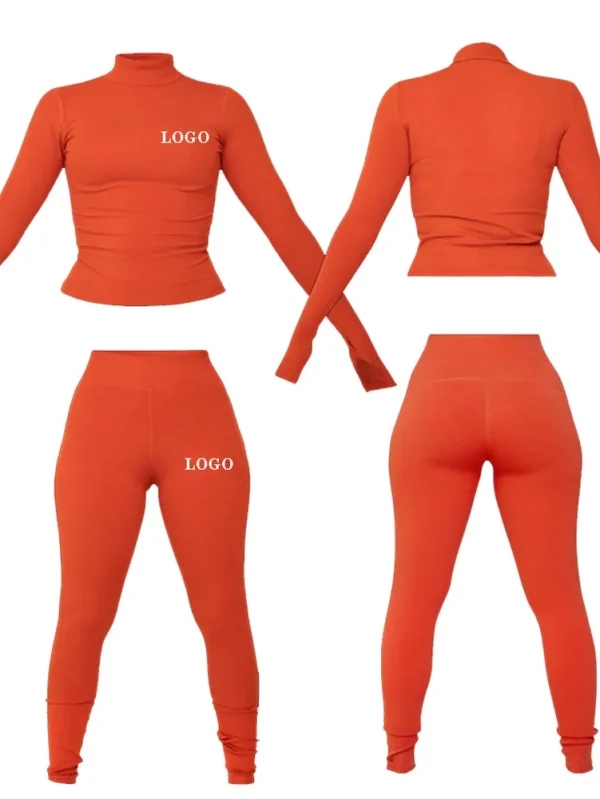 High Stretch Turtleneck and Leggings Women’s Outfit