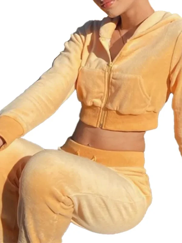 Hot Sale Velour Tracksuit for Women 2024