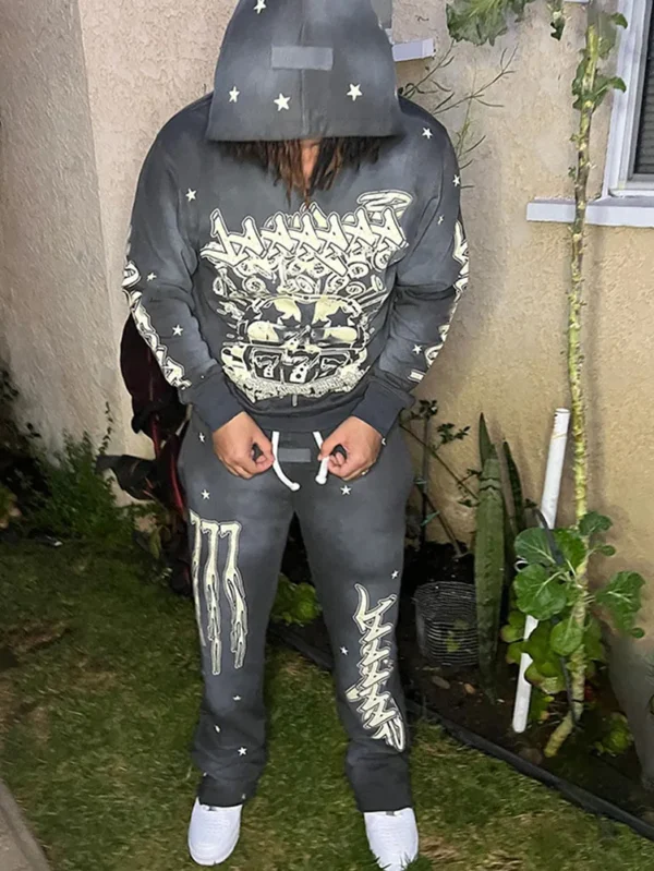 Men's Cotton Jogging Tracksuit Set