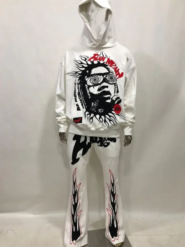 Men's Custom Flare Sweatpants Hoodie Set