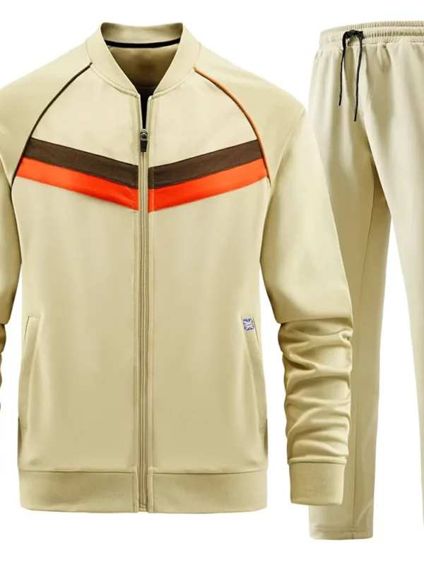 Men's Full-Zip Tracksuit Jacket and Pants