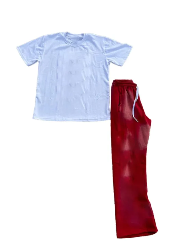 Oversized Cotton T-shirt & Flare Pants