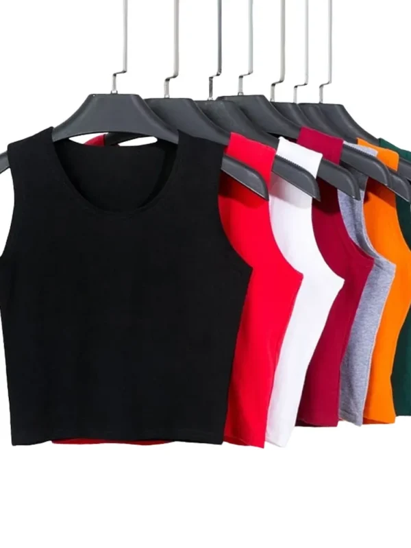 Stylish Black Sleeveless Top for Active Women