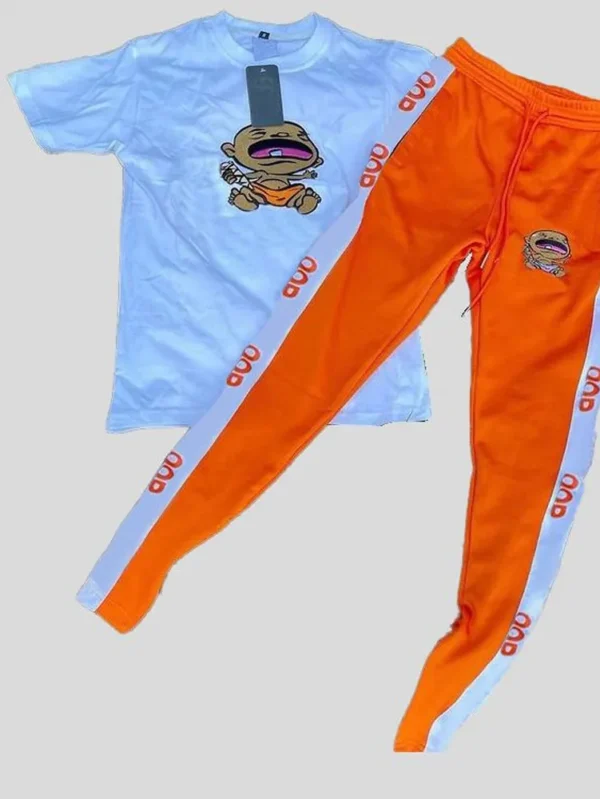 Stylish Short Sleeve Jogger Training Set