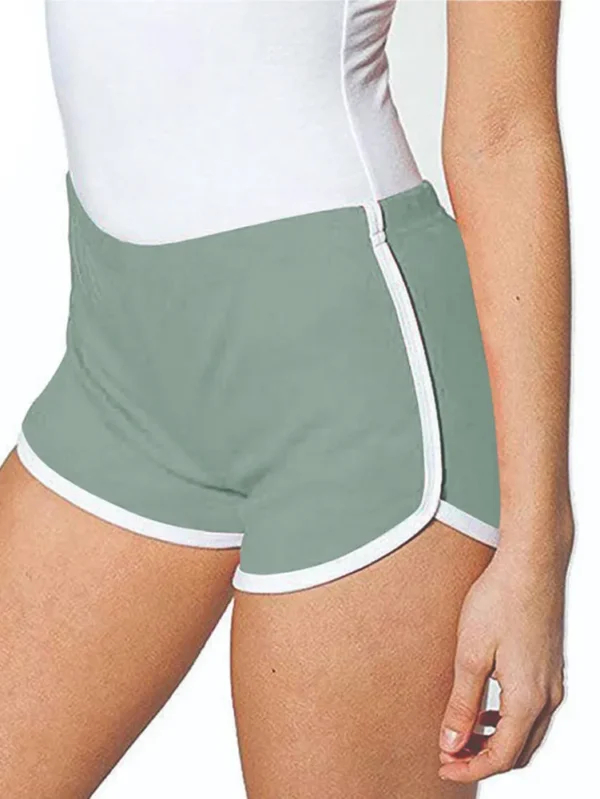 Summer Cotton Spandex Booty Shorts with Logo