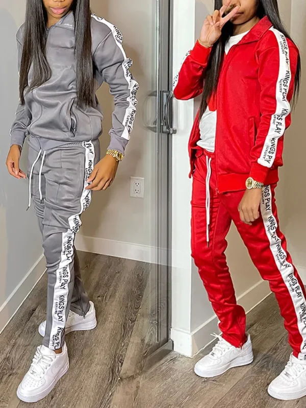 Unisex Designer Tracksuits with Stylish Side Strips