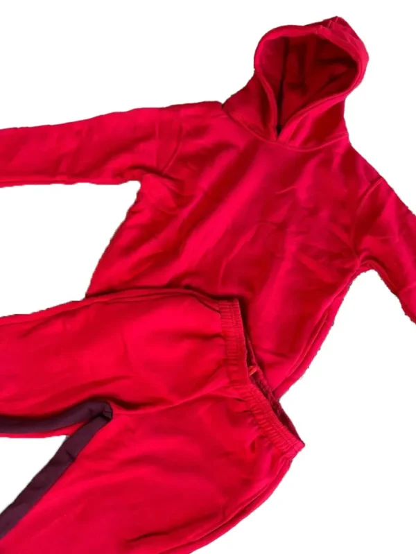 Flared Sweatpants and Hoodie Tracksuit Set