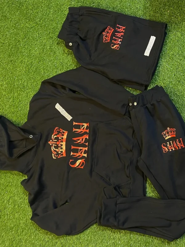 Thick Cotton Sweat Suits with Embroidery