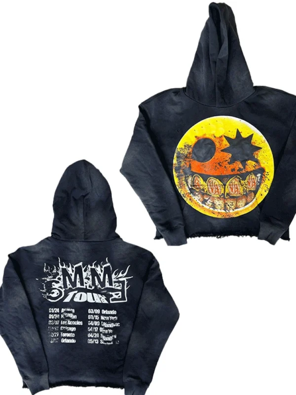 100% Cotton French Terry Streetwear Cropped Men's Hoodies