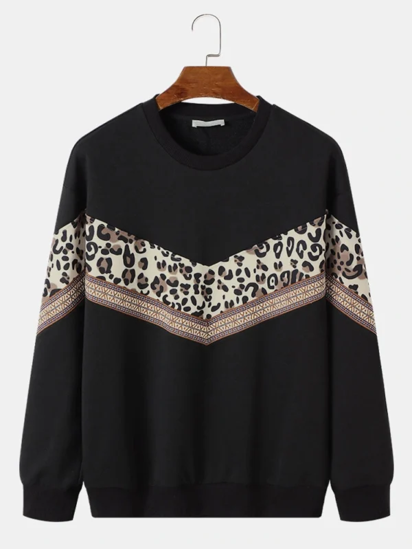 Winter Wear Oversized Men's Crewneck Sweatshirt Custom