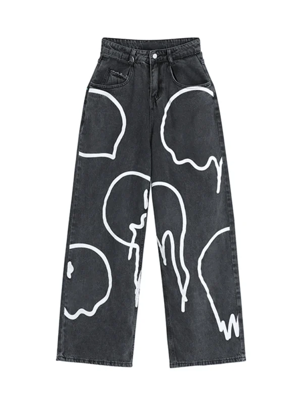 Black Casual Women’s Denim Wide Pants