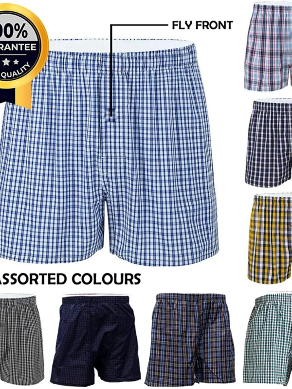 Classic Men’s Woven Boxer Shorts - Perfect Fit