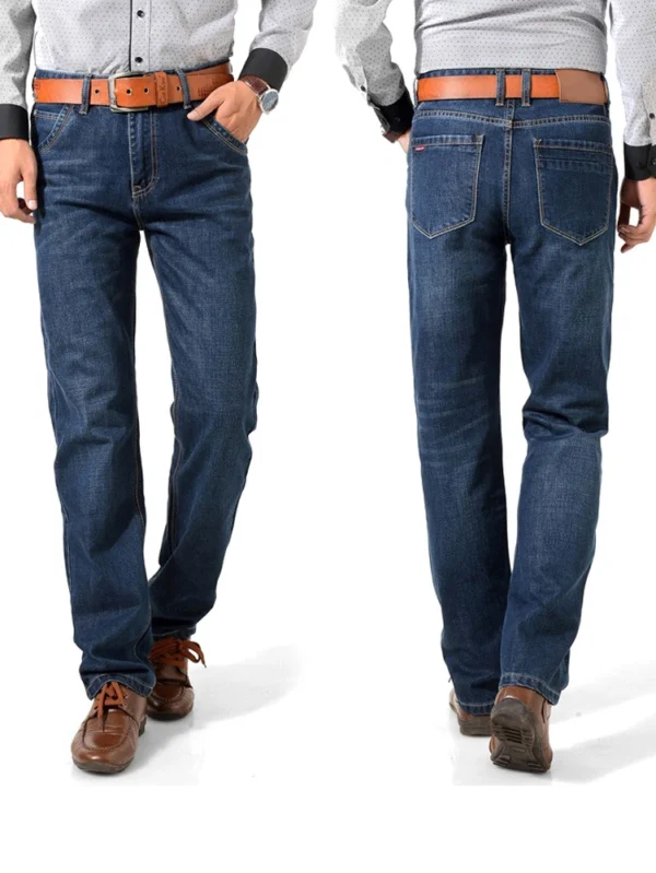Classic Work Jeans for Stylish Men in Office