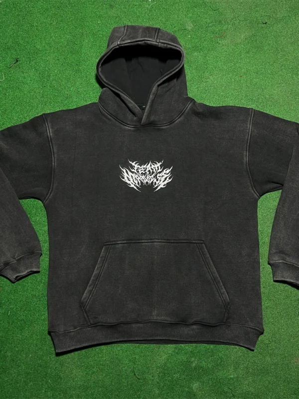 Color Dye Oversized Hoodies in Vintage Distressed Style for Wholesale