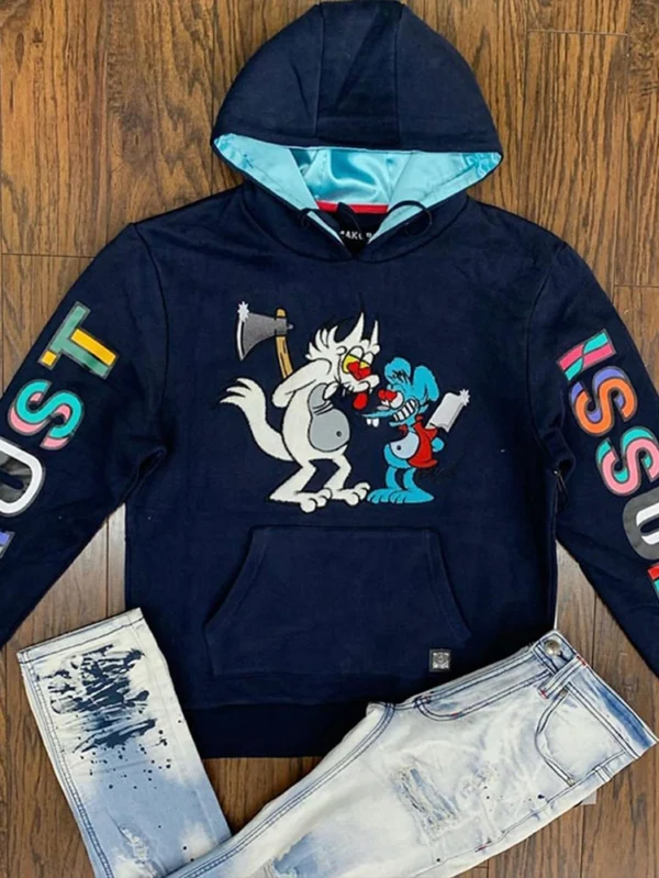 Comfortable Cotton Sweatshirt with Trendy Pocket Design