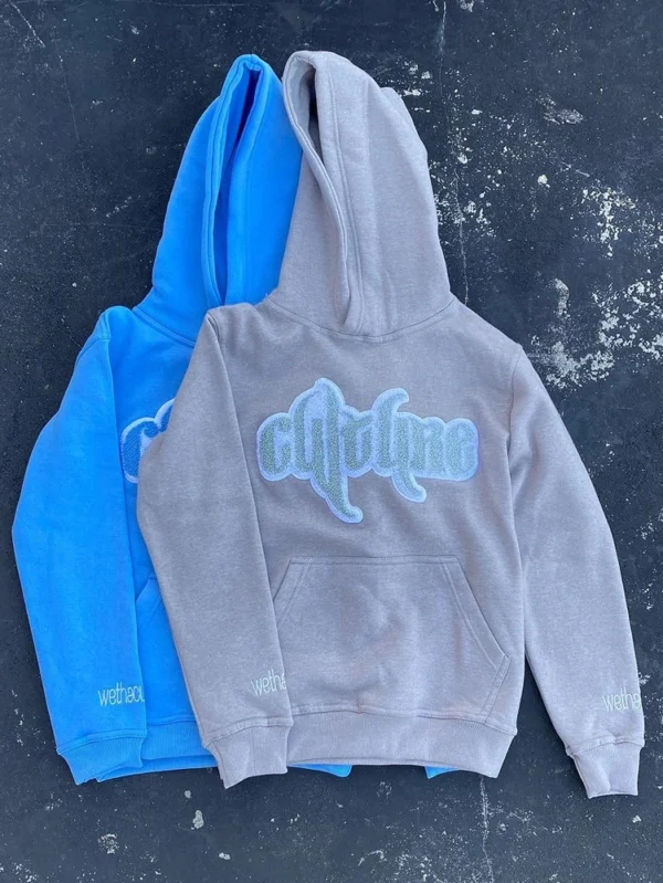 Custom 2024 High-Quality Chenille Vintage Streetwear Hoodies