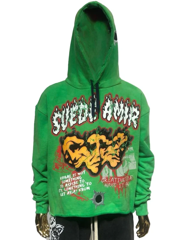 Custom Logo Lightweight Men's Embroidery Hoodies for Streetwear